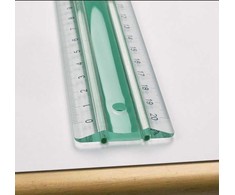 Linex Linex 100202515, Desk ruler, Acrylic glass, Rubber, Žalias, Baltas, cm, mm, 20 cm, 1 pc(s)