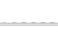 Linex Linex 1050M, linijos matuoklis, stireno akrilnitrilas (SAN), pilka, cm, mm, 50 cm, 36 mm