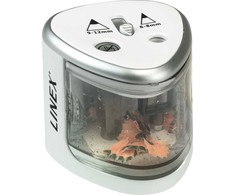 Linex Linex 400114752, Electric pencil sharpener, Sidabrinis, Baltas, 1.2 cm, 6 mm, Box, 75 mm