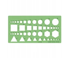 Linex Szablon 1.0 mm Desk ruler