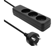 ProXtend Danish Power Strip 3-way 3 gniazda 10 m juoda (K3-KIT10B)