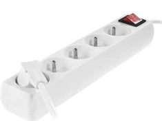 Jonex 5 m ilgio prailgintuvas, 5 lizdai, baltas, su jungikliu