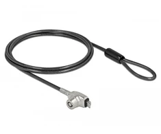 Delock Navilock 20691, 1,5 m, raktas, plienas, juodas, sidabrinis