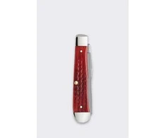 Lionsteel Knives Dėklo kišenės dėvėtas Trapper SS senas raudonas sulankstomas peilis