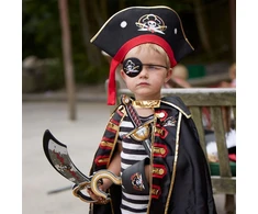 Kepurė Liontouch Kapitono kryžiaus piratų antsiuvas
