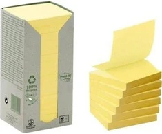 Post-it Organinis lipnus padas POST- IT ® (R330- 1T), 76x76mm, 16x100 kortų., geltona