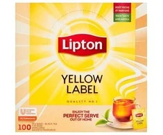 Lipton „Geltona Label“ juodoji arbata, 100 pakelių (180 g)
