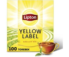 Lipton „Geltona Label“ juodoji arbata, 100 pakelių (200 g)