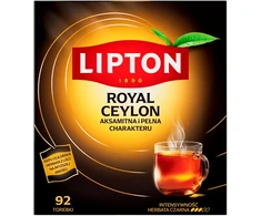 Lipton LIPTON juodoji arbata, Royal Ceylon, 92 pakeliai