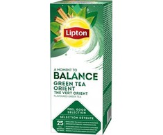 Unilever Arbata Lipton Žalias Orient, 25 arbatos pakelių pakuotėje