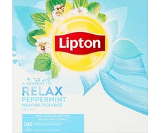 Arbata LIPTON Classic, su pipirmečių užpilu, 100 vnt. x 1,6 g.