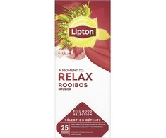 Lipton „Relax Rooibos“ žolelių arbata, 25 pakeliai