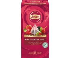 Lipton išskirtinės atrankos arbata su miško uogų skoniu, piramidės formos, 25 pakeliai