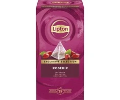 Lipton Išskirtinis laukinių rožių skonio arbatos rinkinys, piramidės formos, 25 pakeliai