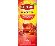 Unilever Arbata Lipton su braškių skoniu, 25 pakelių pakuotė