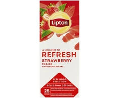 Unilever Arbata Lipton su braškių skoniu, 25 pakelių pakuotė