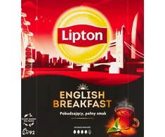 Lipton LIPTON arbata juoda, angliški pusryčiai, 92 pakeliai