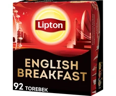 Lipton LIPTON arbata juoda, angliški pusryčiai, 92 pakeliai