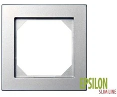 Vienvietis rėmelis LIREGUS EPSILON, metalo spalvos