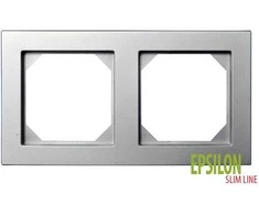 Dvivietis rėmelis LIREGUS EPSILON, metalo spalvos