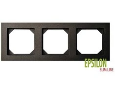 Liregus 3-vietis rėmelis EPSILON SLIM LINE, antracito sp.