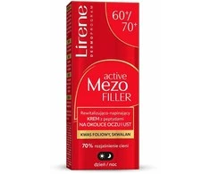Lirene „Active Mezo Filler“ atgaivinantis ir stangrinamasis kremas su peptidais akių ir lūpų sričiai 60/70+ 15 ml