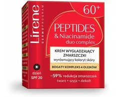 Lirene Peptidų ir niacinamido raukšles lyginantis dieninis kremas, suvienodinantis odos atspalvį 60+ 50 ml