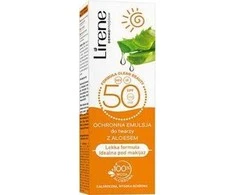 Lirene Protective Face Emulsion SPF 50 Apsauginė veido emulsija su alavijais, 50 ml