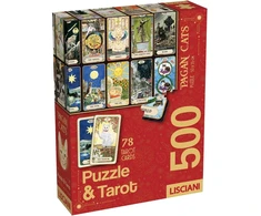 Lisciani Dėlionė suaugusiesiems ir Taro kortos Katės 500 elementų (304-120697)