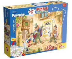 Dėlionė Lisciani MAXI 35el Pinocchio 304- 48182. Dvišalis galvosūkis