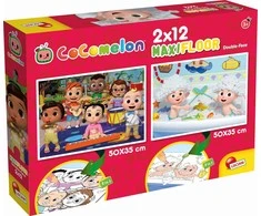 Dėlionė Lisciani LISTIAN COCOMELON TWO- STRUKTŪRA PUSZLES 2X12 E. Laikas kurti kažką