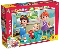 Lisciani LISCIAN COCOMELON TWO- STRUNCER Dėlionė iš 60 EL. BAUTIMO TĖTAI