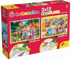 Dėlionė Lisciani LISCIAN COMMELON TWO- STROWN FUZZLES 2X12 EL. Eime į tarpiklį.