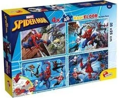 Dėlionė Lisciani LISTIAN MARVEL PUZLE DF MAKI FLOOR 4 X 48 SPIDERMAN