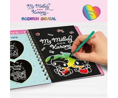 Lisciani LISCIANI MY MELODY IR KUROMI eskizų knyga su braukymo atidengimu