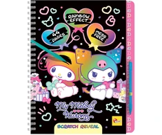 Lisciani LISCIANI MY MELODY IR KUROMI eskizų knyga su braukymo atidengimu