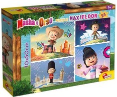 Dėlionė Lisciani Floor Puzzle Maxi 24 Maša ir lokys 1