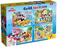 Dėlionė Lisciani Puzzle SupermaxI 4x48 peliukas Mikis