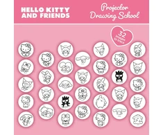 Lisciani Piešimo mokykla su projektoriumi Hello Kitty and Friends (304-119707)
