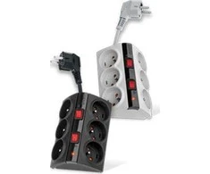 Maitinimo juosta Acar Smart anti-surge 6 lizdai 1,5 m juodi (W0153)