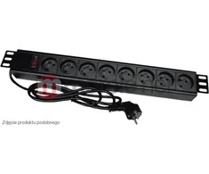Actina Ilgiklis - Alantec 19" 8x230V 16A, Juoda