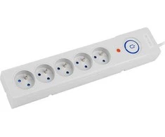 ARMAC Surge Protector Z5 5m 5x prancūziški lizdai 10A kabelių tvarkyklė pilka