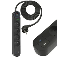 ART FU915 4 gniazda-16A-USB A+C-3.4A