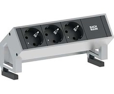 Bachmann lizdų juosta Desk2 3x lizdų tiekimo linija