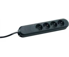 Bachmann lizdų juosta SMART 4 krypčių, juoda 1,5 m, be jungiklio