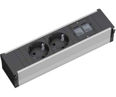 Bachmann CONI maitinimo juostelė 2x Schuko 2x RJ-45 Cat.5e (333.008)