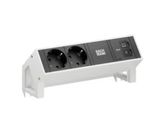 Maitinimo juosta Bachmann DESK 2 2 lizdai USB-C 65 W 0,2 m balta