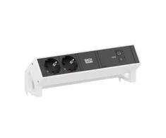Maitinimo juosta Bachmann DESK2 2xCEE7/3 1xUSB C/C 100 W, ilgis 0,2 m, RAL9010