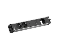Maitinimo juosta Bachmann STEP ALU 2 USB-C lizdai 100 W Custom modulis juoda