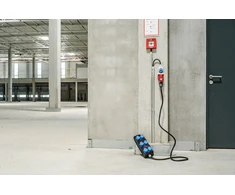Brennenstuhl Nešiojamas maitinimo skirstytuvas BSV P, 2 m, lauko, IP44, plastikinis, juodas, mėlynas, 6 kintamosios srovės lizdai
